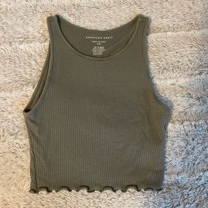 American Eagle Green Crop Top